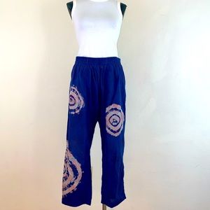 Raquel Allegra New Sunday Drop Crotch Hand Died Pants